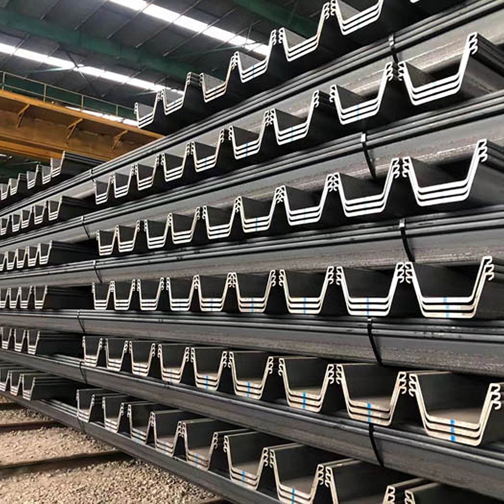 U Z AZ Type Steel Sheet Pile Hot Rolled Interlocking Wall SY295 SY390 MPU22-1 PU32-1 Foundation Piling
