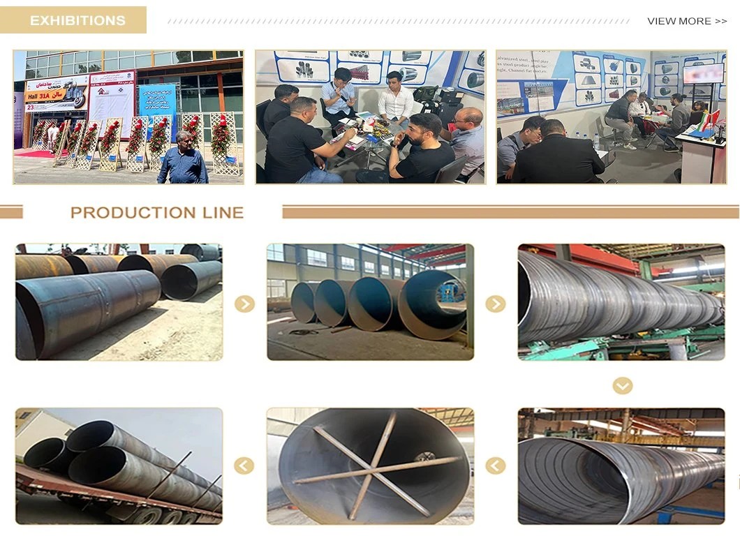 SSAW/Sawl API 5L ASTM American Standard Carbon Welded Seamless API5l Spiral Welded Steel Pipe
