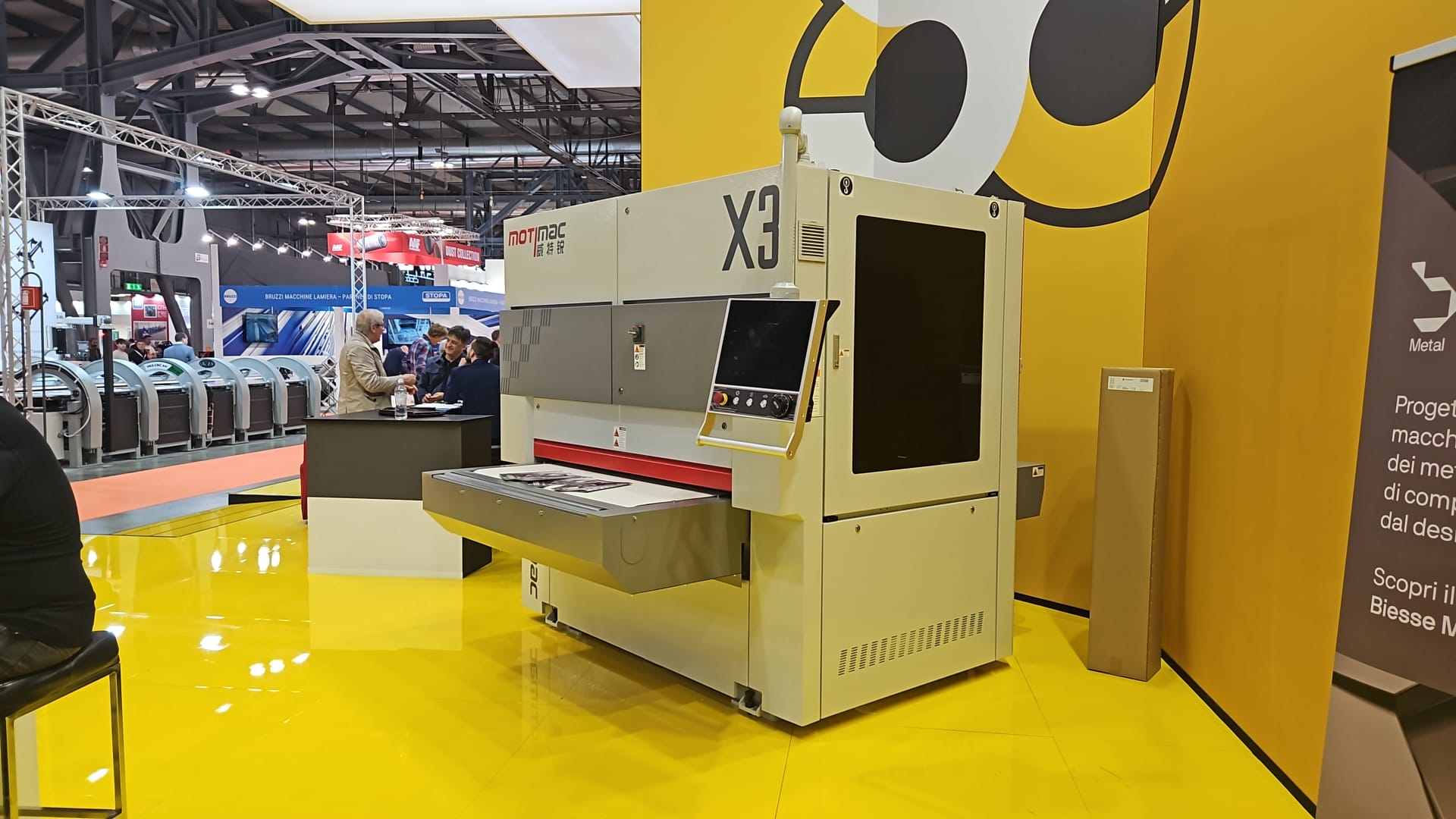 Motimac Metal Grinding Machine at Milan Exhibition!
