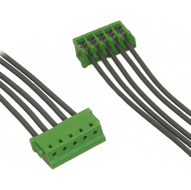 455-4306-ND Conjunto de 5 cables rectangulares enchufe a enchufe, reverso 0,333 '(101,60 mm, 4,00 ") equipo profesional del arnés de cableado mantiene regularmente el RCD