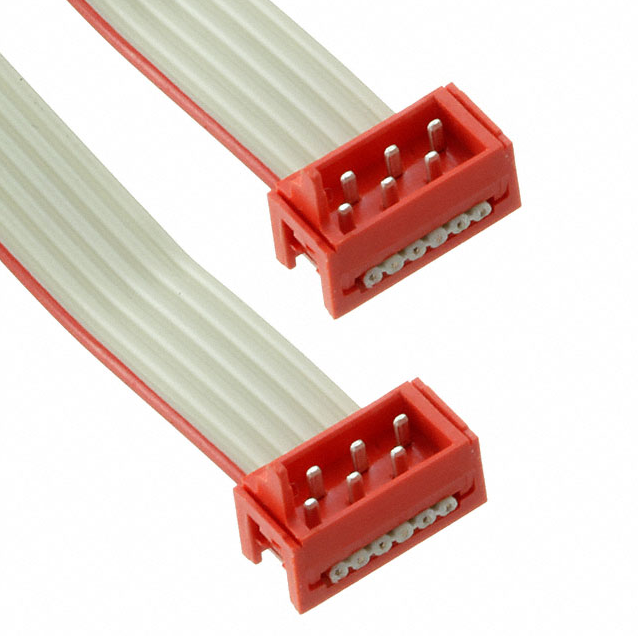 2205061-3 Conjunto de cables rectangulares de 6 clavijas a clavija, arnés de 0,656', ecológico, ahorrador de energía y reductor de consumo RCD