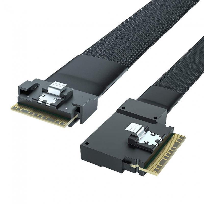 Cableado SlimSAS SFF-8654 4i a SFF-8654 4i SAS 4.0 de alta velocidad, línea de transmisión de alta velocidad, fabricación profesional con años de experiencia en cableados RCD Cableado SlimSAS SFF-8654 4i a SFF-8654 4i SAS 4.0 de alta velocidad, línea de transmisión de alta velocidad, fabricación profesional con años de experiencia en cableados RCD
