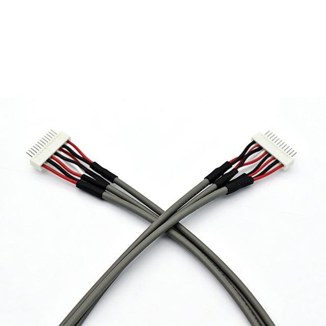 Arnés de cableado personalizado para equipos industriales 1533/2464 cable blindado gris PH2.0 con hebilla, arnés de cableado terminal para equipos de control industrial. Varios modelos de arneses de cableado son ampliamente aplicables RCD