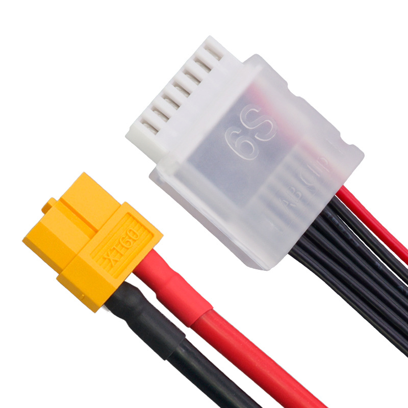 Cable para batería de litio de máquina de cruce FPV, cable de alimentación XT60 de silicona 12AWG, cable de carga de balanceo XT60 de silicona rojo y negro, arnés de cables, personalización de pequeños lotes, equipo profesional RCD