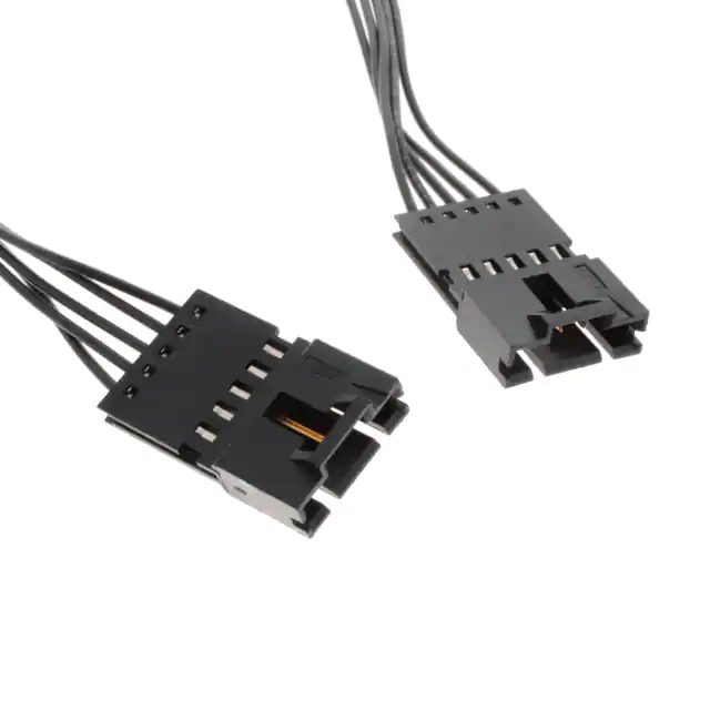 Conjunto de 5 cables rectangulares hembra a hembra Ca, MTE segadora, 5pos, 300mm 15A Conjunto de 5 cables rectangulares hembra a hembra Ca, MTE segadora, 5pos, 300mm 15A