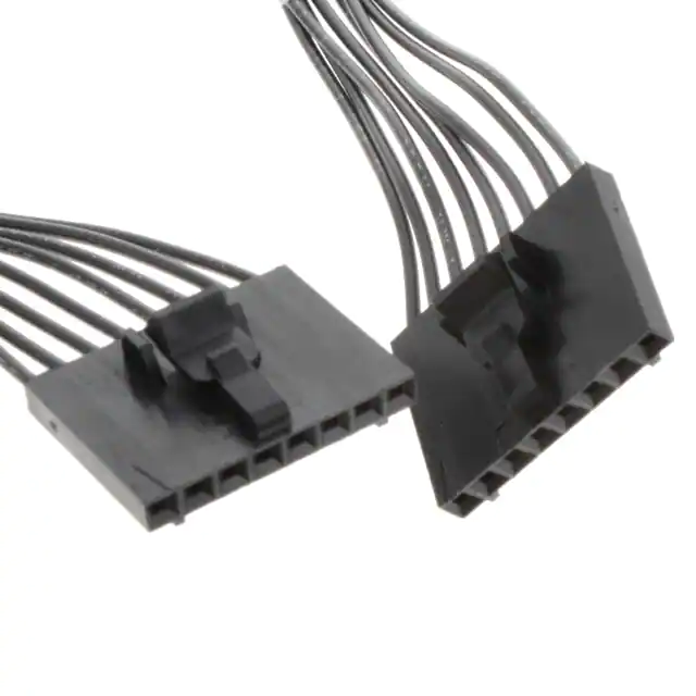 Conjunto de 8 cables rectangulares hembra a hembra Ca, MTE fujo-fujo, 8pos, 300mm 15A Conjunto de 8 cables rectangulares hembra a hembra Ca, MTE fujo-fujo, 8pos, 300mm 15A