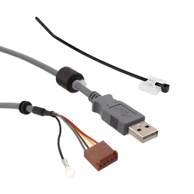 Montaje de cable de encargo conector rectangular vía de cable USB 2,5 m posterior Montaje de cable de encargo conector rectangular vía de cable USB 2,5 m posterior