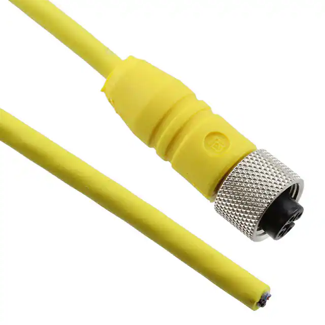 Juego de cables de sensor / actuador de un solo extremo M12 CBL 4POS FMALE TO WIRE 6.56 ' Juego de cables de sensor / actuador de un solo extremo M12 CBL 4POS FMALE TO WIRE 6.56 '