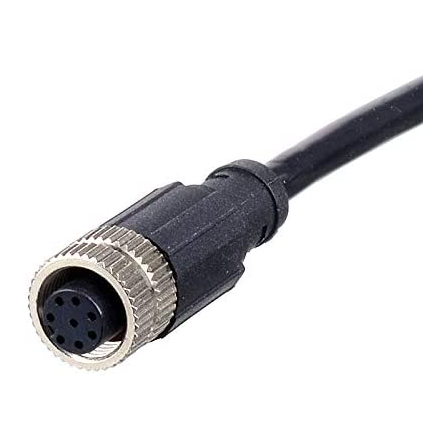 Cable conector de aviación M12 para equipos industriales LED de señal