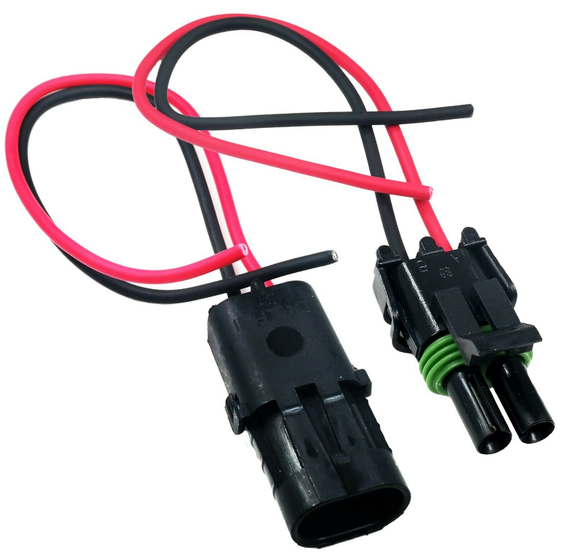 Delphi 2-wire 12GA weather pack connector kit assembly 8 