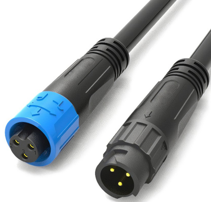 3 Pin Waterproof Cable Connector Male Female Watertight Cable Connector 3 Pin Waterproof Cable Connector Male Female Watertight Cable Connector
