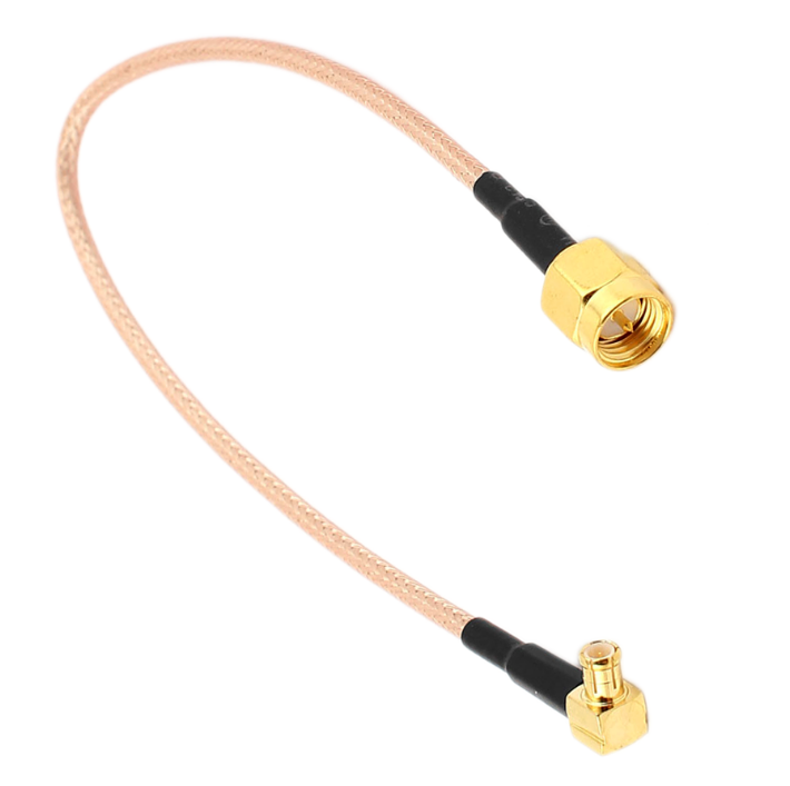 Macho MCX en ángulo recto a macho SMA cable pigtail RG-316 Macho MCX en ángulo recto a macho SMA cable pigtail RG-316