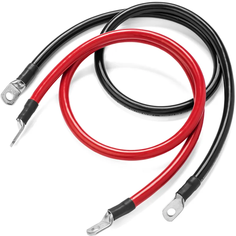 Conjunto de cable de batería de 4 AWG de alta calidad con terminal de anillo de 5/16 "para una desconexión rápida Conjunto de cable de batería de 4 AWG de alta calidad con terminal de anillo de 5/16 "para una desconexión rápida