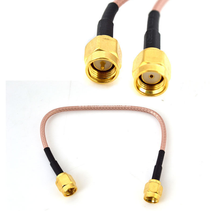 Conector de alta calidad RP-SMA enchufe macho a SMA cable de conexión de enchufe macho Conector de alta calidad RP-SMA enchufe macho a SMA cable de conexión de enchufe macho