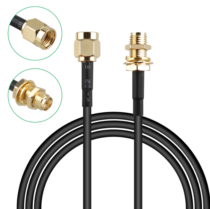 Cable de extensión de antena Wifi cable de extensión coaxial RP-SMA cable de extensión de cable de antena macho y hembra Cable de extensión de antena Wifi cable de extensión coaxial RP-SMA cable de extensión de cable de antena macho y hembra