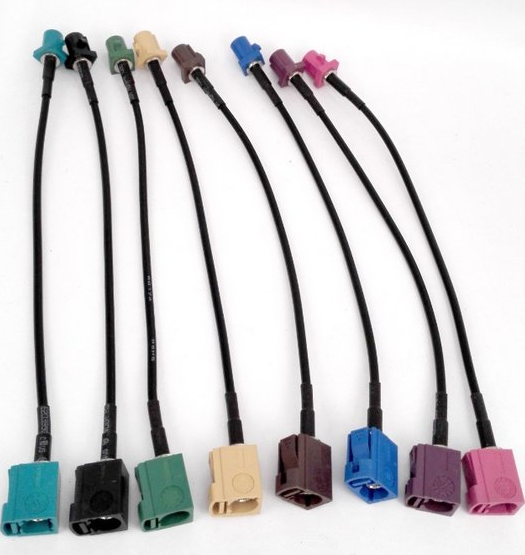 Conector recto Fakra Smb para cable RG174/RG58/LMR195