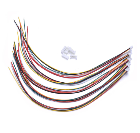 Conector Micro JST 2,0 PH de 6 pines macho/hembra con terminales de cables de 300MM