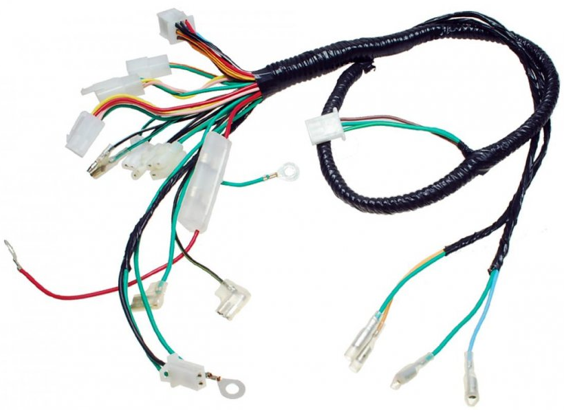 Los kits de mazos de cables y arneses OEM se utilizan para la fabricación de karts y otros vehículos. Los kits de mazos de cables y arneses OEM se utilizan para la fabricación de karts y otros vehículos.