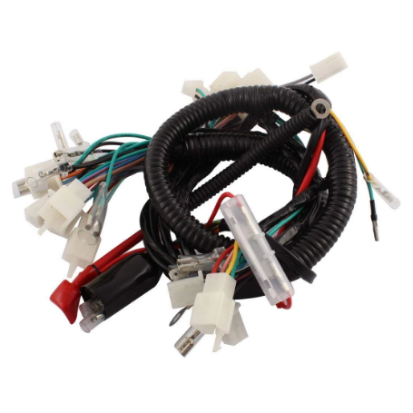 Arnés de cableado eléctrico principal con conector de caja de fusibles tubo termorretráctil Arnés de cableado eléctrico principal con conector de caja de fusibles tubo termorretráctil