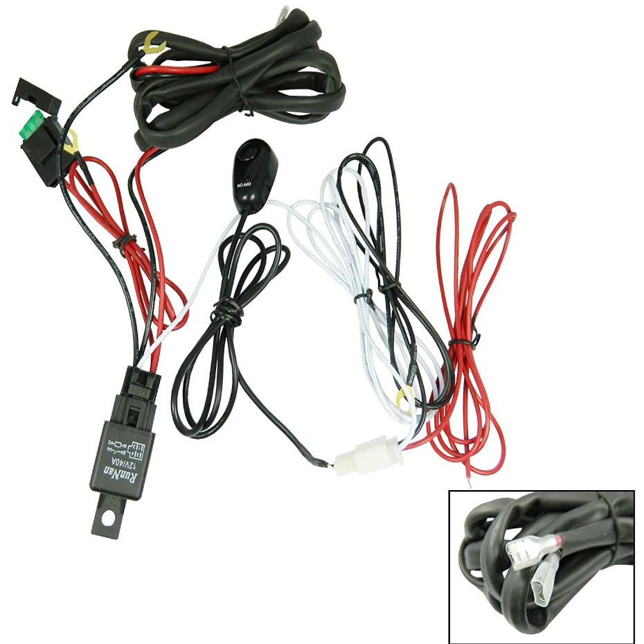 Accesorios y artilugios para el hogar Kit de arnés de relé general para poste de luz de trabajo LED Accesorios y artilugios para el hogar Kit de arnés de relé general para poste de luz de trabajo LED