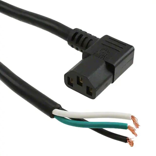 Cable de alimentación y cable de extensión negro IEC 320-c13 en ángulo recto al cable SVT Cable de alimentación y cable de extensión negro IEC 320-c13 en ángulo recto al cable SVT