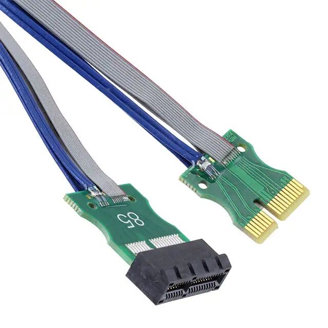 Zócalo PCIe X1 de doble eje de 30 AWG a tarjeta de borde para extensor de bucle invertido Zócalo PCIe X1 de doble eje de 30 AWG a tarjeta de borde para extensor de bucle invertido