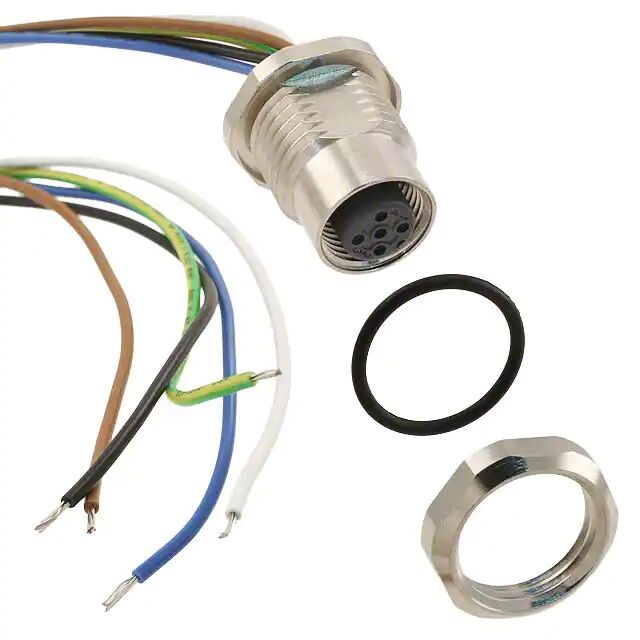 Conjunto de cable redondo M12 a prueba de polvo e impermeable IP67 para entornos industriales