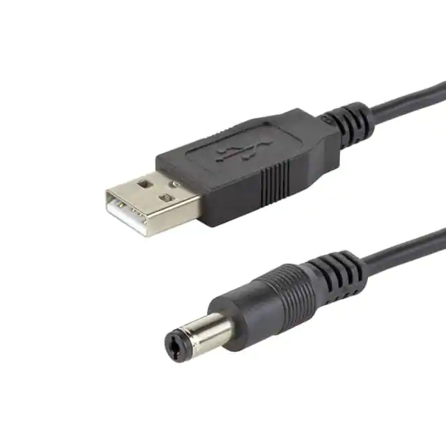USB 2.0 de alta calidad tipo A macho a conector cilíndrico PVC Jack UL 2725