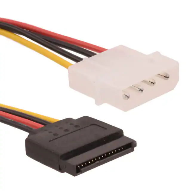 Conjunto de cable de fuente de alimentación Serial ATA 15 pines SATA hembra a 4 pines ATX hembra