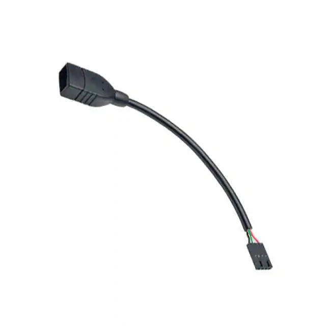 Alta calidad USB 2.0 A hembra a placa base USB Conjunto de cable de cabecera IDC de 4 pines