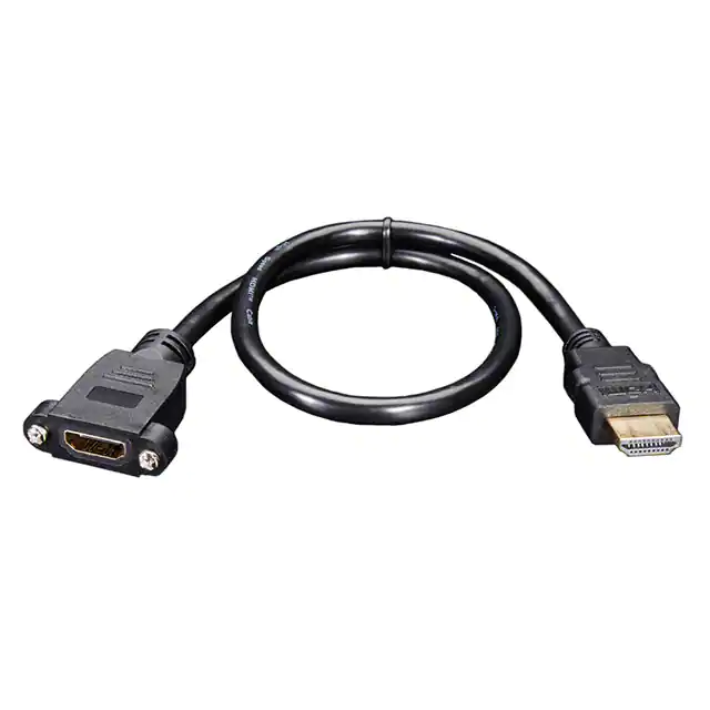Montaje en panel Cable HDMI 1.4 hembra a conjunto de cables macho Montaje en panel Cable HDMI 1.4 hembra a conjunto de cables macho