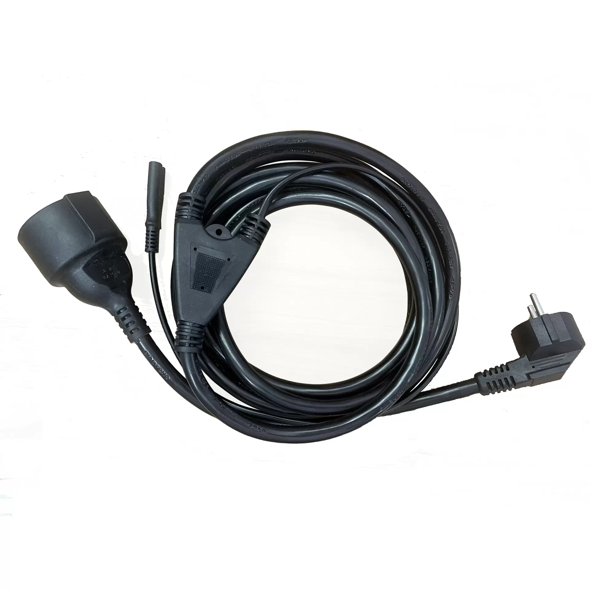 Cable de extensión de alimentación europeo de la UE Cable de extensión de alimentación macho a hembra de Alemania