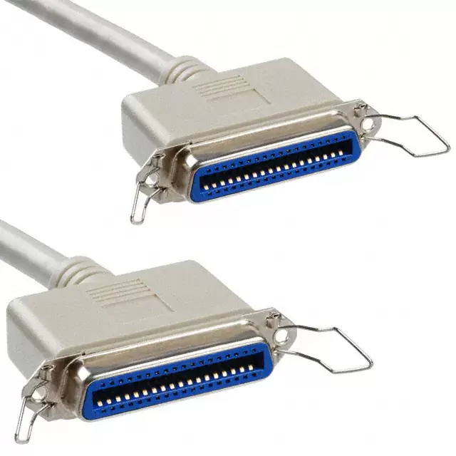 Conjunto de cable de puerto paralelo en forma de D hembra a hembra de 36 posiciones
