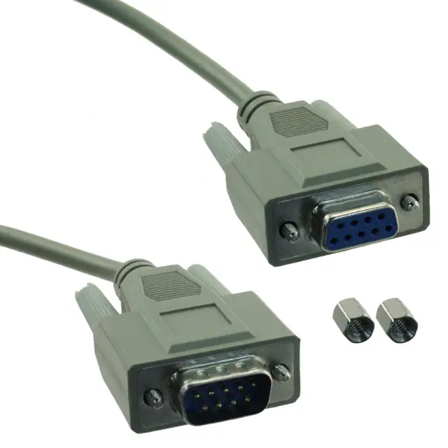 Cable de módem con conector DB9 hembra y un conector macho DB9 fiable y duradero Cable de módem con conector DB9 hembra y un conector macho DB9 fiable y duradero