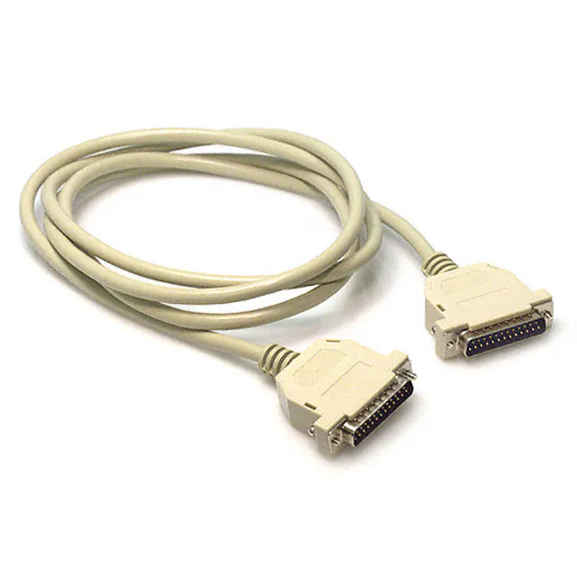 Conjunto de cable D-sub de alta calidad DB25 Beige para cable de extensión y serie Conjunto de cable D-sub de alta calidad DB25 Beige para cable de extensión y serie