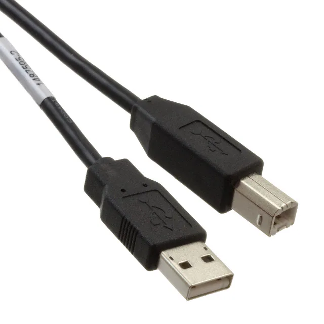 Conjunto de cable USB tipo A a USB tipo B negro de alta calidad 28 AWG