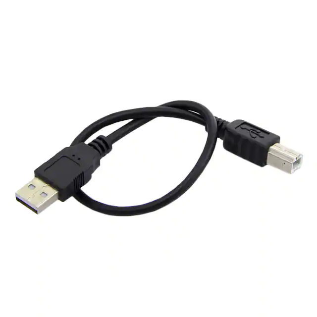 Ensamblaje de cable USB de venta directa tipo A a tipo B 30cm fabricante negro