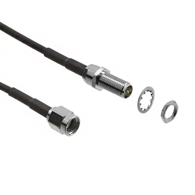 Conjunto de cable coaxial RG-174 blindado negro RP-SMA a RP-SMA