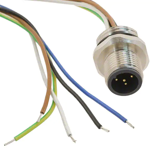 IP 67 dust and water proof M12 connector cable assembly IP 67 dust and water proof M12 connector cable assembly