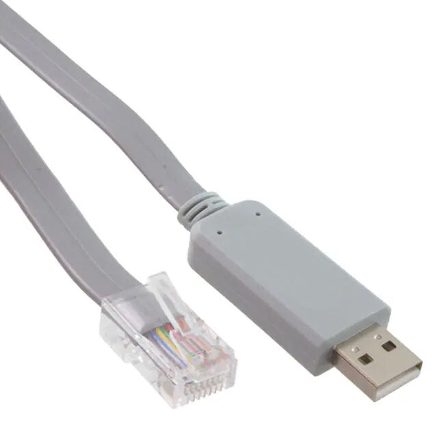 Cable de rodillo serie usb-a a RJ45 de alta calidad macho a macho gris