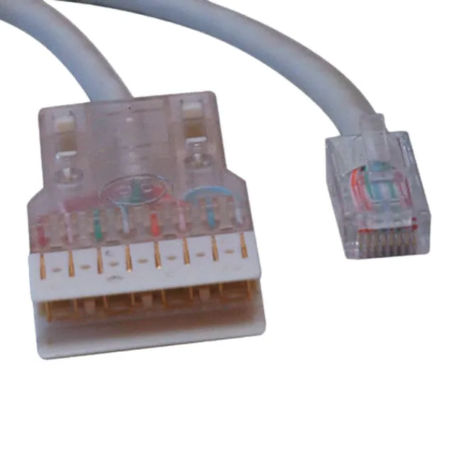 Cable de conexión Cat5e Conjunto de cable Ethernet de 350 MHz RJ45 a 110 Cubierta de PVC gris Cable de conexión Cat5e Conjunto de cable Ethernet de 350 MHz RJ45 a 110 Cubierta de PVC gris