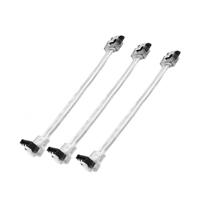 Cable de datos SATA de doble honda Cable de disco duro de seguridad Cable SATA de color UV 90 grados a 180 grados Cable de datos SATA de doble honda Cable de disco duro de seguridad Cable SATA de color UV 90 grados a 180 grados