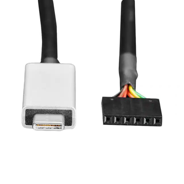USB-C a conjunto de cable de 3,3 V serie TTL hembra de conector rectangular de 6 pines USB-C a conjunto de cable de 3,3 V serie TTL hembra de conector rectangular de 6 pines