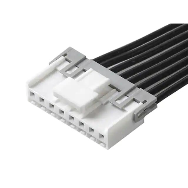Una sola fila 8 circuitos de 2,50 mm de paso hembra a montaje de cable Molex hembra Una sola fila 8 circuitos de 2,50 mm de paso hembra a montaje de cable Molex hembra