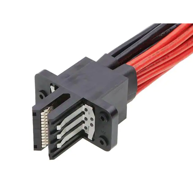 10 Ensamble rectangular de cable enchufe a enchufe, inverso 0.333' (101.60mm, 4.00