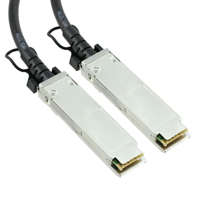 Clasificación estándar 1002971201 38 zQSFP+ de 18 posiciones Arnés de cable de enchufe a enchufe de 6.56' Amplia gama de especificaciones RCD
