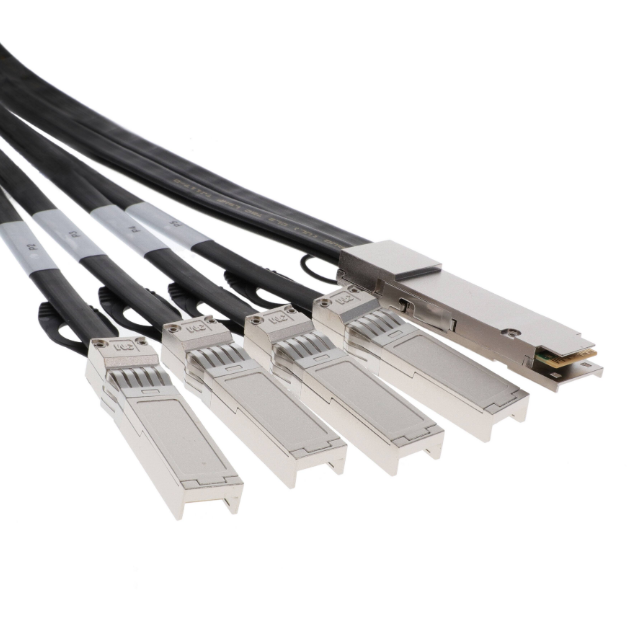 Clasificación estándar 9SR-AD6-ABC-1.00 38 18 posiciones QSFP28, SFP28(4) Enchufe a enchufe Arnés de cables de 3,28' Calidad Material Rendimiento estable RCD