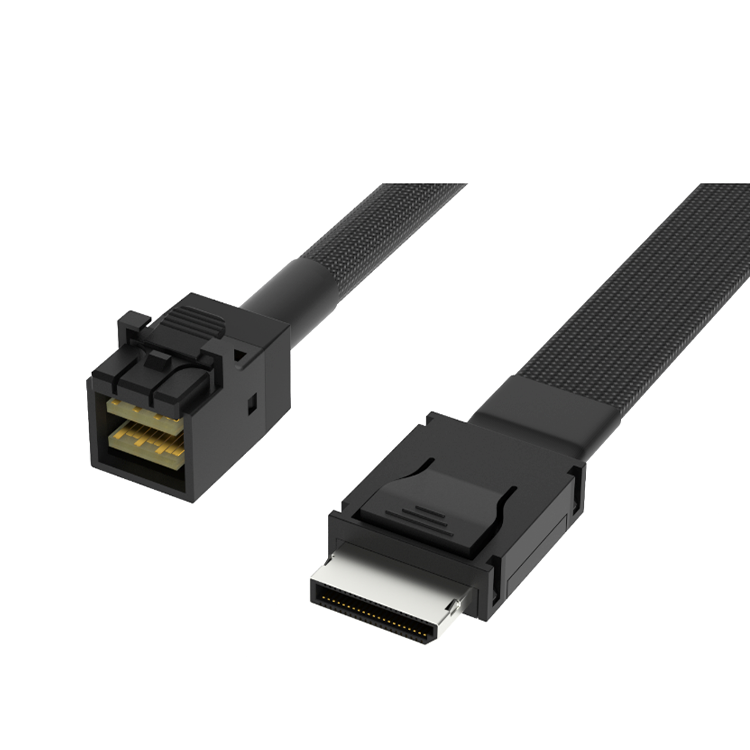 Cableado interno MINI SAS Oculink (SFF8611 4i) A MINI SAS (SFF8643) El arnés de cables se fabrica profesionalmente bajo demanda RCD