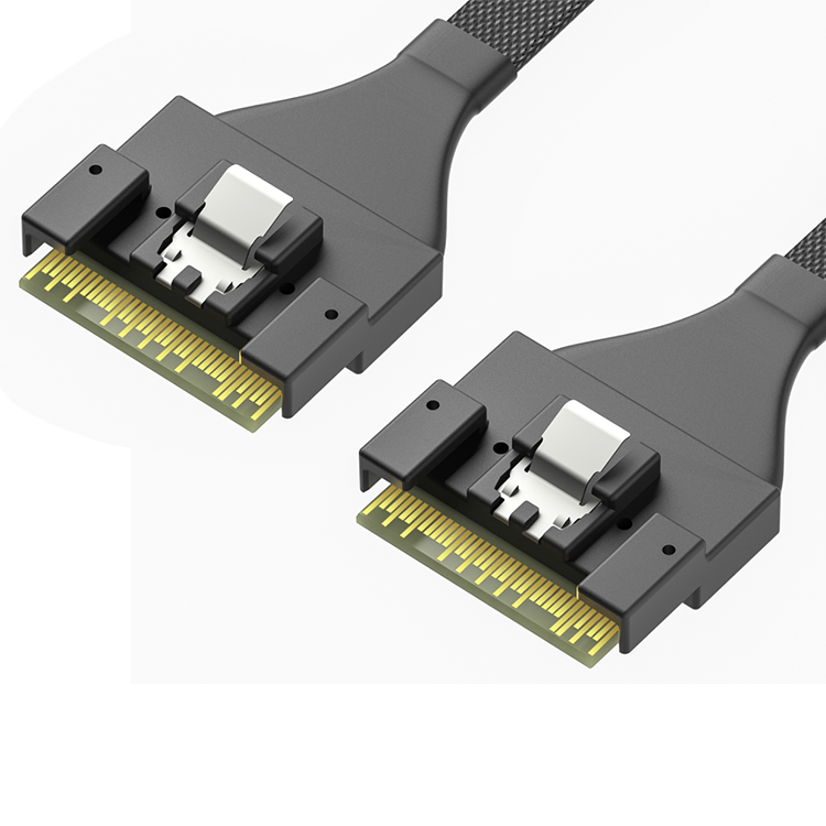 Los mazos de cables SlimSAS (SFF8654 8i) A SlimSAS (SFF8654 8i) se fabrican profesionalmente bajo demanda RCD