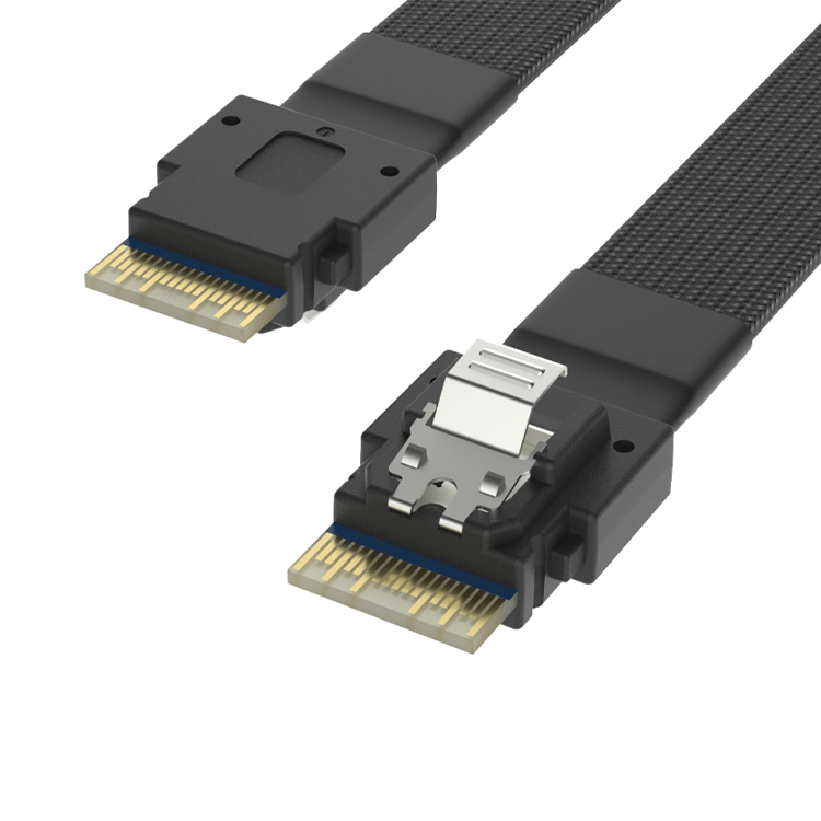 Los arneses SlimSAS (SFF8654 4i) A SlimSAS (SFF8654 4i) están disponibles en una amplia gama de versiones RCD